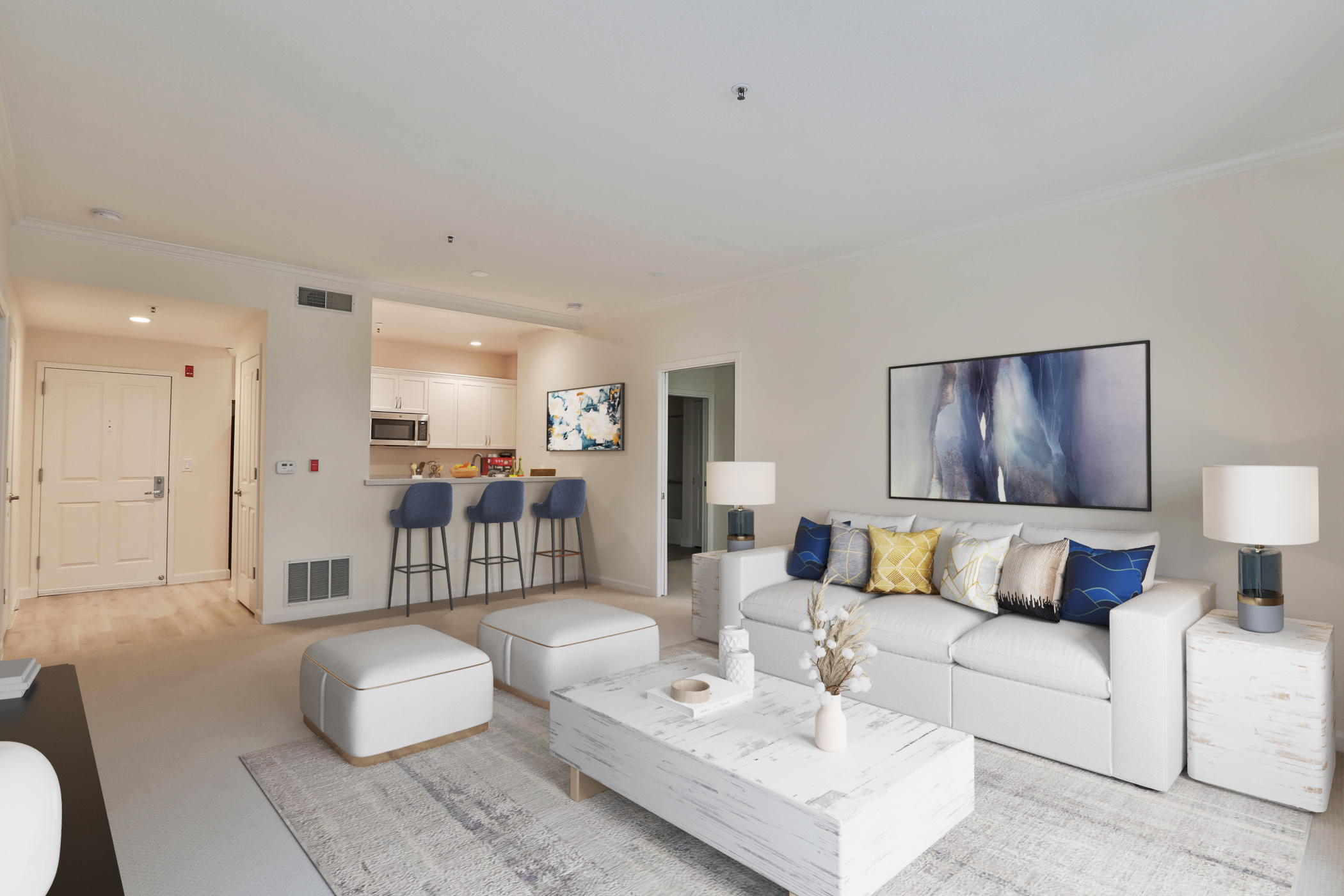 interior shot of apartment - family room