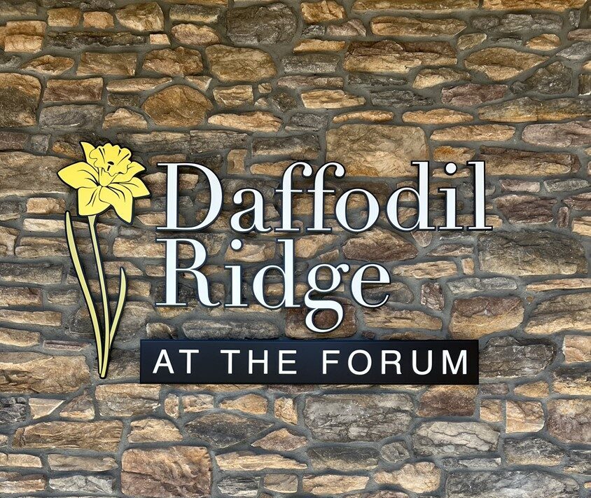 Daffodil Ridge at The Forum signage