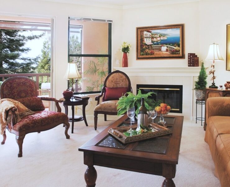interior shot of apartment home - living room