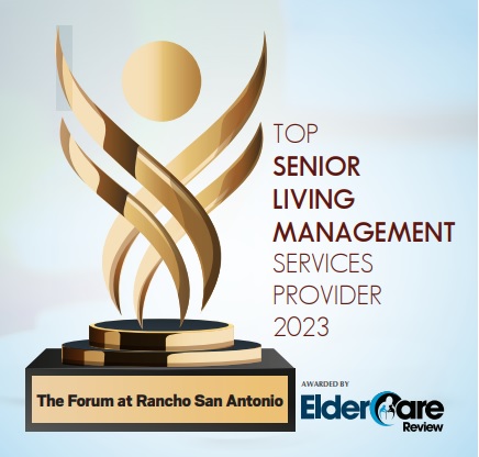 Top senior living management services provider 2023 award by ElderCare Review
